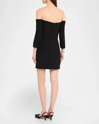 Rebecca Vallance Ellerie Floral Diamante Off-Shoulder Mini Dress | Thumbnail 3 Rebecca Vallance Ellerie Floral Diamante Off-Shoulder Mini Dress | Thumbnail 3