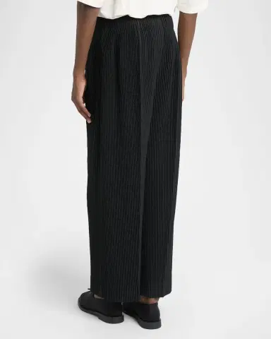 Homme Plissé Issey Miyake Men's Monthly Colors Pleated Wide-Leg Trousers | Thumbnail 3