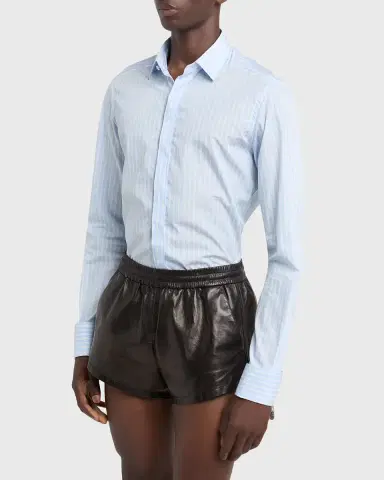 TOM FORD Men's Cotton Multi-Stripe French Cuff Sport Shirt | Thumbnail 4