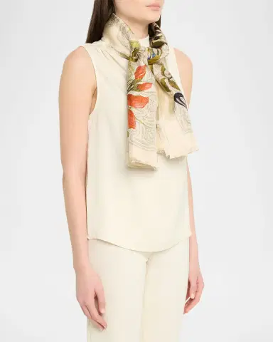 Etro Boheme Floral Silk Scarf | Thumbnail 2