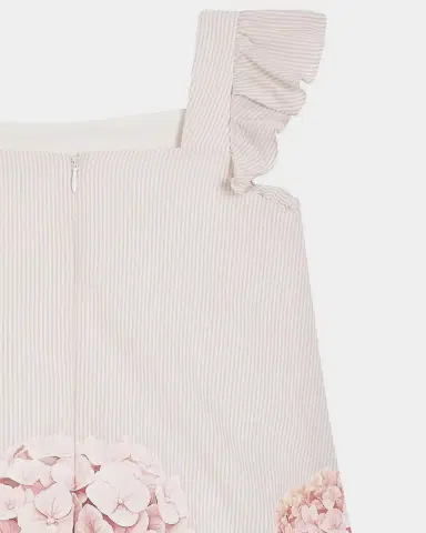 Dolce & Gabbana Girl's Hydrangea-Print Poplin Dress | Thumbnail 4 Dolce & Gabbana Girl's Hydrangea-Print Poplin Dress | Thumbnail 4