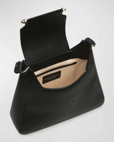Strathberry Multrees Flap Leather Hobo Bag | Thumbnail 3
