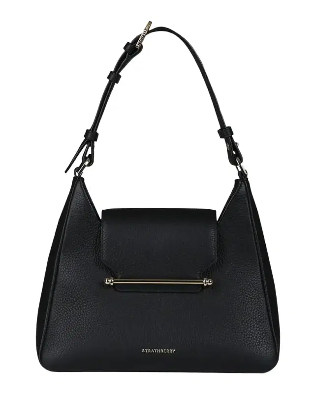 STRATHBERRY Multrees Flap Leather Hobo Bag