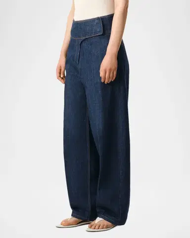 Ami Paris Wrapped Belted Barrel-Leg Jeans | Thumbnail 6 Ami Paris Wrapped Belted Barrel-Leg Jeans | Thumbnail 6