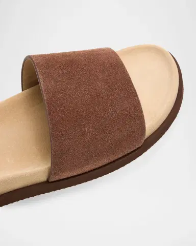 Brunello Cucinelli Men's Suede Slides | Thumbnail 5