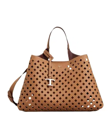 Tod 's Micro Timeless T Cutout Leather Shoulder Bag | Thumbnail 1 Tod 's Micro Timeless T Cutout Leather Shoulder Bag | Thumbnail 1