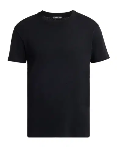 Tom Ford Men's Perforated Ribbed T-Shirt | Thumbnail 1 Tom Ford Men's Perforated Ribbed T-Shirt | Thumbnail 1