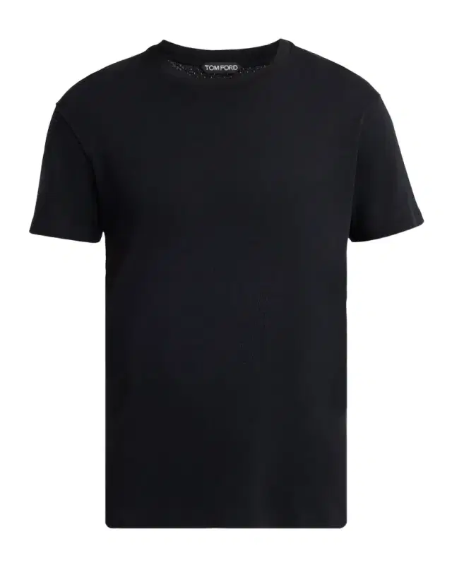 TOM FORD Men 's Perforated Ribbed T-Shirt