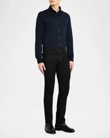 Ralph Lauren Purple Label Washed Piqué Shirt | Thumbnail 2 Ralph Lauren Purple Label Washed Piqué Shirt | Thumbnail 2