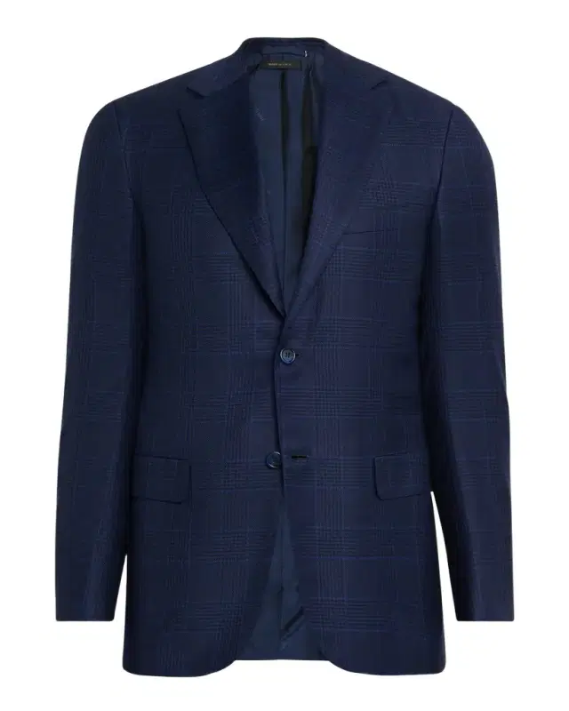Brioni Men 's Wool Plaid Single-Breasted Sport Coat