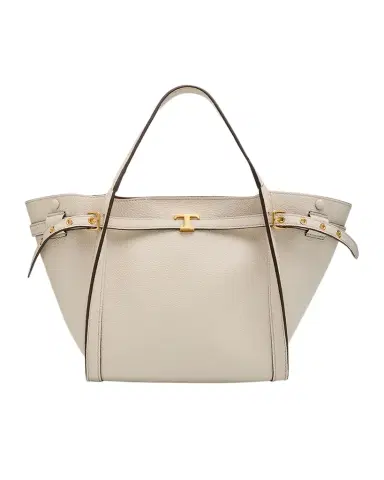 Tod's Small Timeless T Belted Leather Shopping Tote Bag | Thumbnail 1 Tod's Small Timeless T Belted Leather Shopping Tote Bag | Thumbnail 1