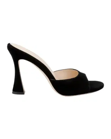 L'Agence 95mm Avery Suede Mules | Thumbnail 1 L'Agence 95mm Avery Suede Mules | Thumbnail 1