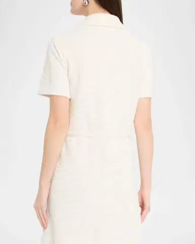 Moncler Bouclé Short-Sleeve Mini Dress | Thumbnail 3