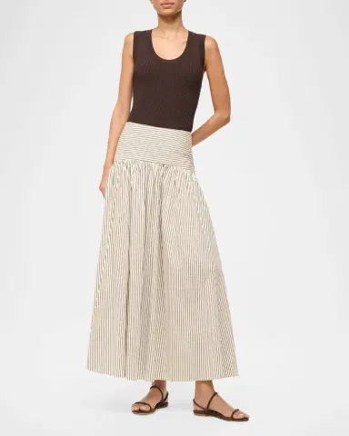 Staud Procida Striped Maxi Skirt | Thumbnail 2 Staud Procida Striped Maxi Skirt | Thumbnail 2