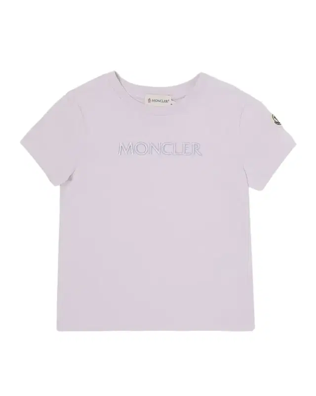 Moncler Girl 's Logo Embroidered Short-Sleeve T-Shirt, Size 4-6