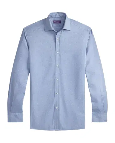 Ralph Lauren Purple Label Glen Check Flannel Shirt | Thumbnail 1