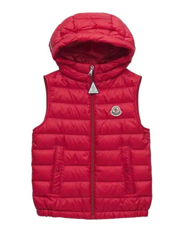 Moncler Boy 's Uzay Hooded Down Vest, Size 8-