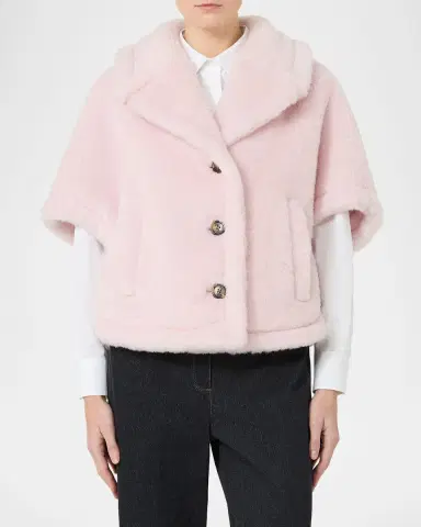 Max Mara Teddy Alpaca-Blend Cape | Thumbnail 2 Max Mara Teddy Alpaca-Blend Cape | Thumbnail 2