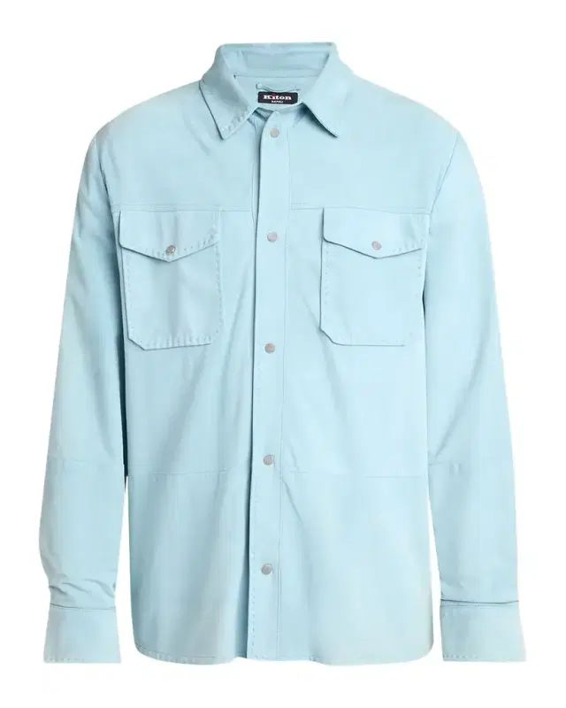 Men 's Suede Snap-Front Shirt