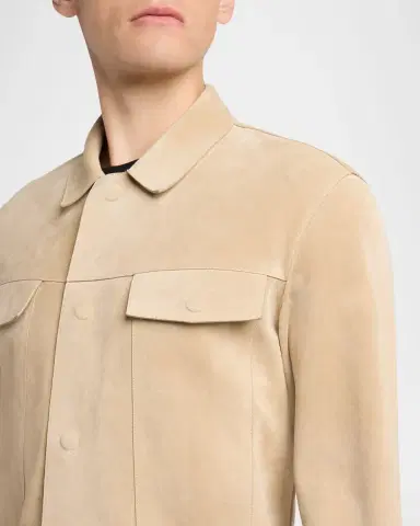 Tom Ford Men's Suede Snap-Front Western Jacket | Thumbnail 5