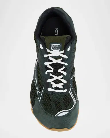 Bottega Veneta Orbit Metallic Net Runner Sneakers | Thumbnail 6