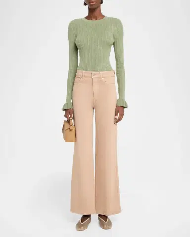 PAIGE Ophelia Pointelle-Knit Top | Thumbnail 2
