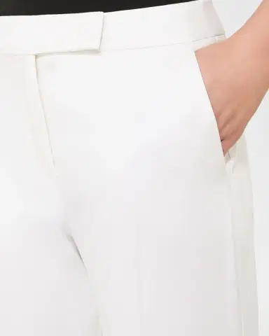 Max Mara Silk Slim-Leg Ankle Cigarette Pants | Thumbnail 4 Max Mara Silk Slim-Leg Ankle Cigarette Pants | Thumbnail 4