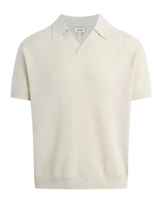 Men 's Cotton Knit Short-Sleeve Polo Sweater