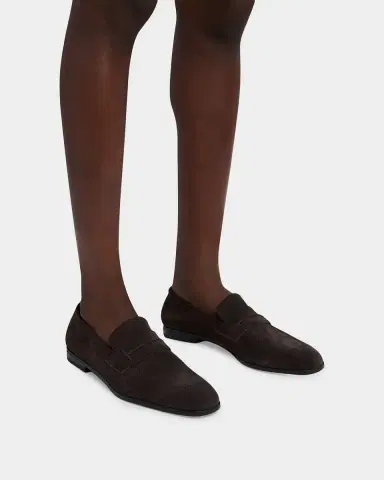 TOM FORD Men 's Sean Suede Penny Loafers | Thumbnail 2 TOM FORD Men 's Sean Suede Penny Loafers | Thumbnail 2