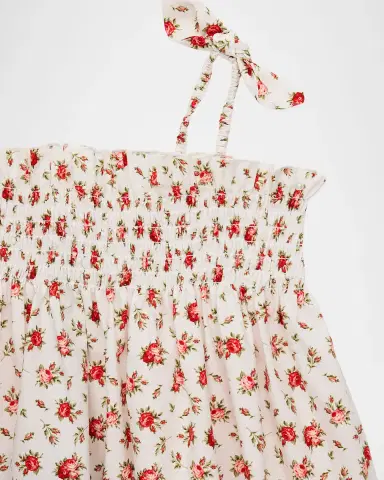 Dolce & Gabbana Girl's Small Rose-Print Poplin Dress, Size -6 | Thumbnail 3