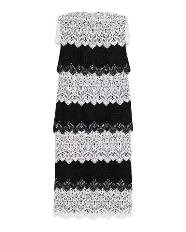 Carolina Herrera Lace-Trim Strapless Maxi Dress | Thumbnail 1 Carolina Herrera Lace-Trim Strapless Maxi Dress | Thumbnail 1