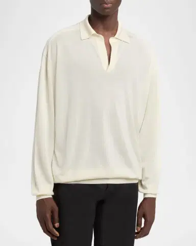 Tom Ford Men's Fine Cashmere Polo Sweater | Thumbnail 4