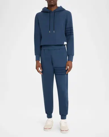 Thom Browne Men's 4-Bar Cotton Hoodie | Thumbnail 2