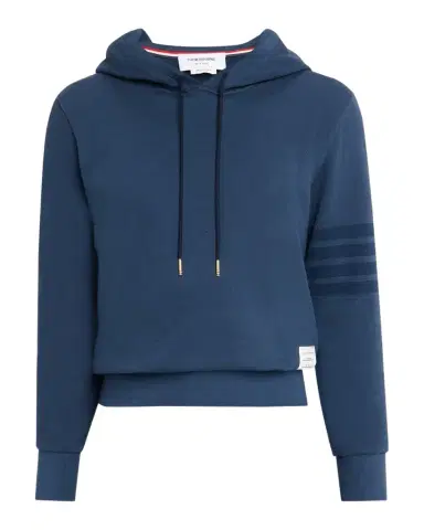 Thom Browne Men's 4-Bar Cotton Hoodie | Thumbnail 1