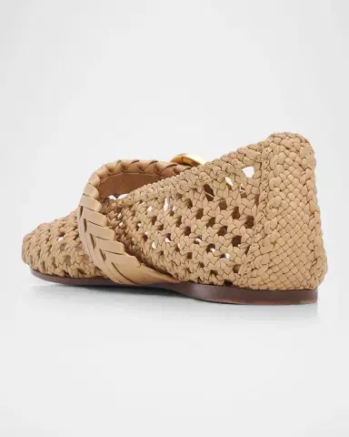 Zimmermann Alchemy Woven Leather Ballerina Flats | Thumbnail 2 Zimmermann Alchemy Woven Leather Ballerina Flats | Thumbnail 2