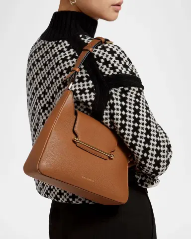 Strathberry Multrees Grain Leather Hobo Bag | Thumbnail 2 Strathberry Multrees Grain Leather Hobo Bag | Thumbnail 2