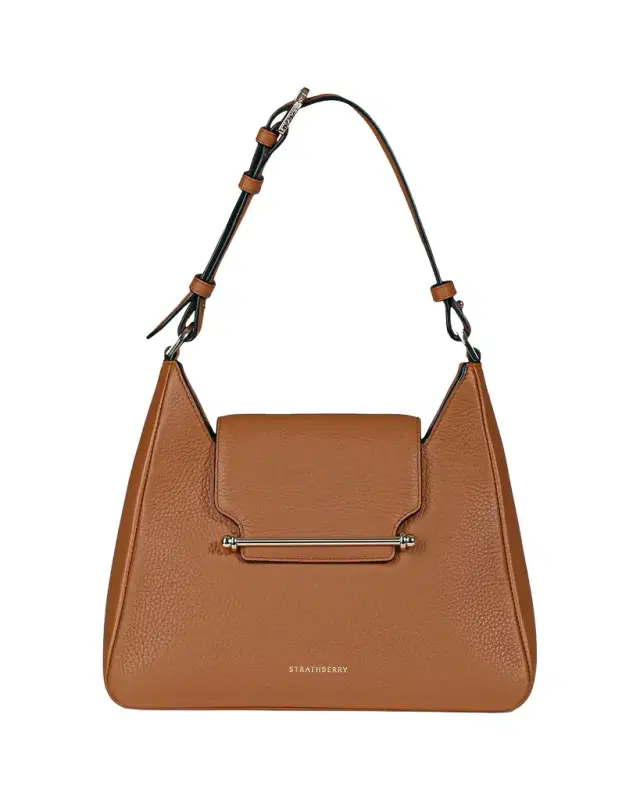 STRATHBERRY Multrees Grain Leather Hobo Bag