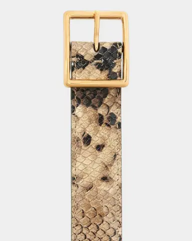Nili Lotan Jane Snake-Embossed Leather Belt | Thumbnail 2