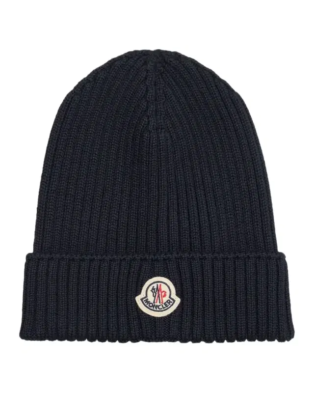 Moncler Boy 's Logo-Patch Wool Beanie