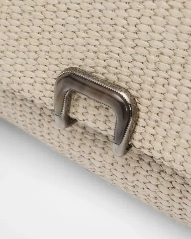 Brunello Cucinelli Medium Woven Raffia Clutch Bag | Thumbnail 6 Brunello Cucinelli Medium Woven Raffia Clutch Bag | Thumbnail 6