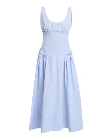 Proenza Schouler White Label Kendall Drop-Waist Cotton Midi Dress | Thumbnail 1 Proenza Schouler White Label Kendall Drop-Waist Cotton Midi Dress | Thumbnail 1