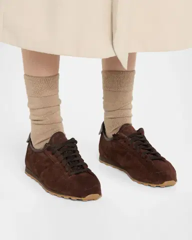 Jacquemus Les Tennis Croc-Embossed Suede Sneakers | Thumbnail 2