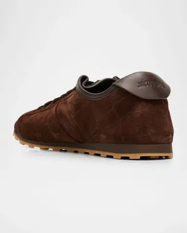 Jacquemus Les Tennis Croc-Embossed Suede Sneakers | Thumbnail 4