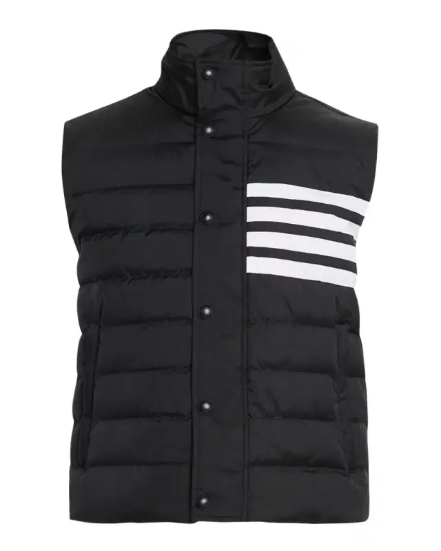 Men 's Shiny Ripstop 4-Bar Down Vest