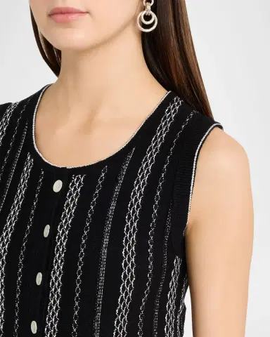 Proenza Schouler White Label Alyna Textured Knit Vest | Thumbnail 5
