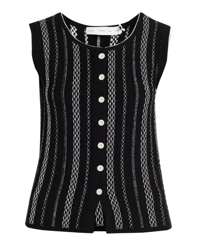 Alyna Textured Knit Vest Alyna Textured Knit Vest