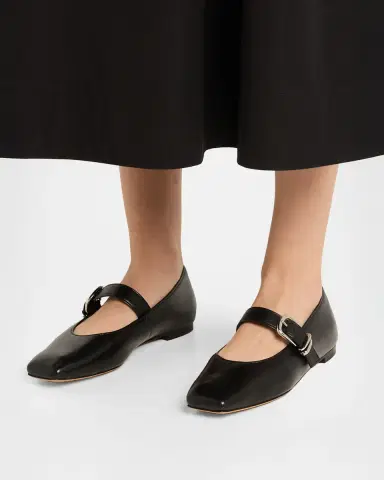 Vince Daniela Leather Ballerina Flats | Thumbnail 2