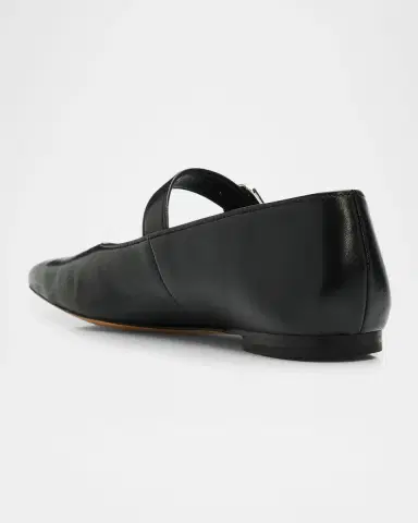 Vince Daniela Leather Ballerina Flats | Thumbnail 4