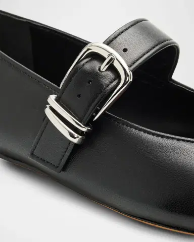 Vince Daniela Leather Ballerina Flats | Thumbnail 5
