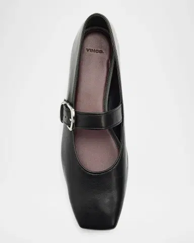 Vince Daniela Leather Ballerina Flats | Thumbnail 6